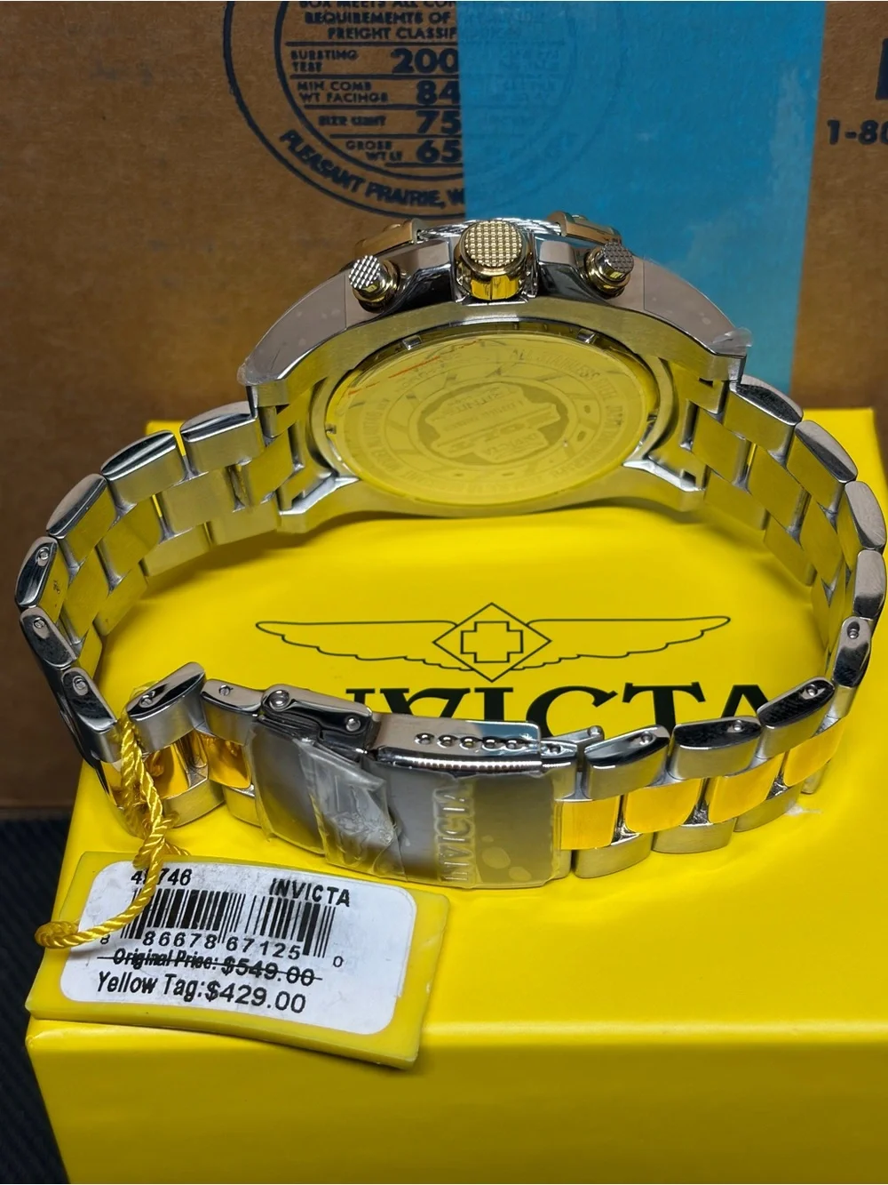Invicta Bolt Ace Men's Watch - 52mm. Gold, Steel (49746)